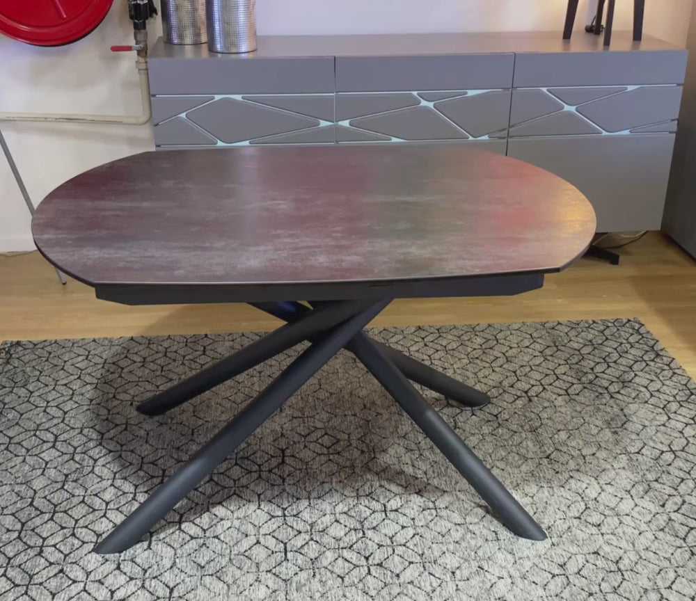 table céramique extensible ouverture en vidéo 