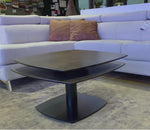 Table céramique extensible design gris anthracite 