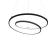 Suspension lustre led contemporaine noir  - SOUFFLE D'intérieur