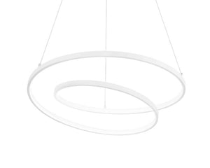 Suspension lustre led design blanc et de forme ronde - SOUFFLE D'intérieur