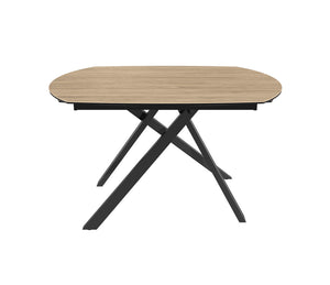 table akante céramique extensible pieds métal noir - Souffle d'intérieur