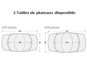 Table extensible céramique pieds métal - Stromy