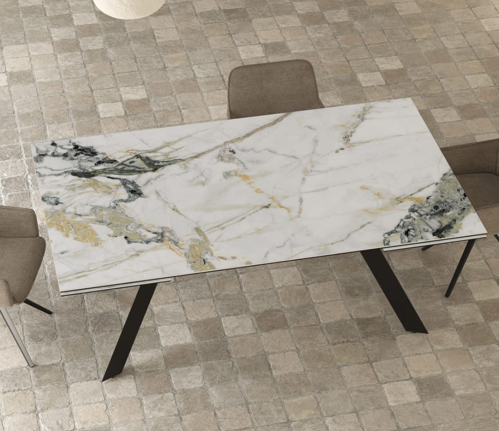 Grande table céramique extensible 200x120cm (ouverte 300cm) - Onita