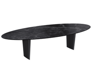 Grande table céramique ovale - Akante - Souffle d'intérieur