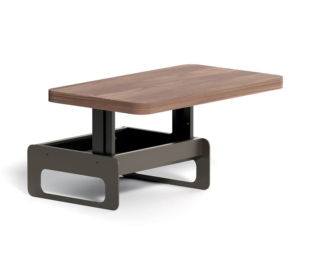 Table basse avec plateau relevable bois - Ozzio - Souffle d'intérieur