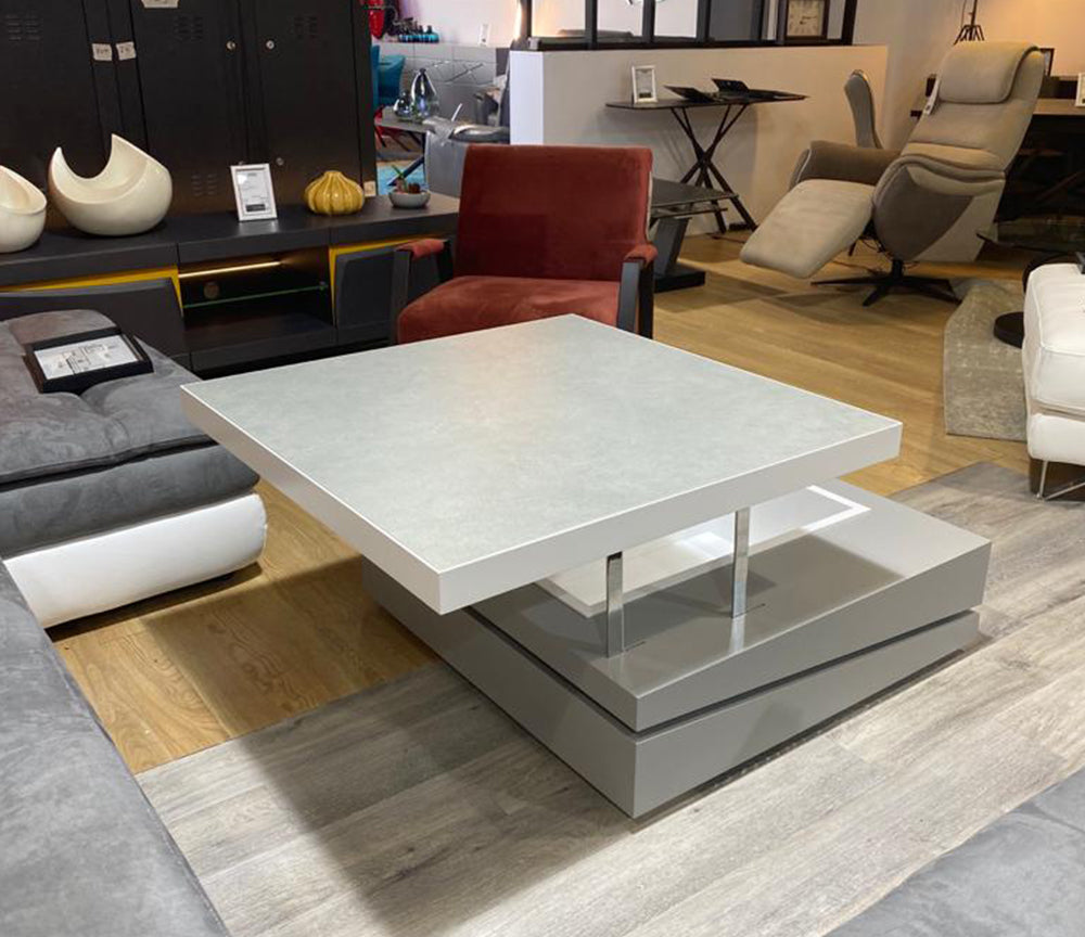 Table basse céramique avec plateau relevable - Reversy