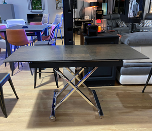 table basse relevable et extensible céramique - Souffle d'intérieur