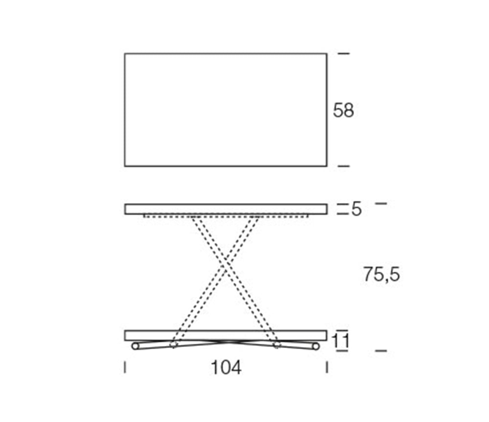 Table basse relevable extensible bois - Altacom - Souffle d'intérieur