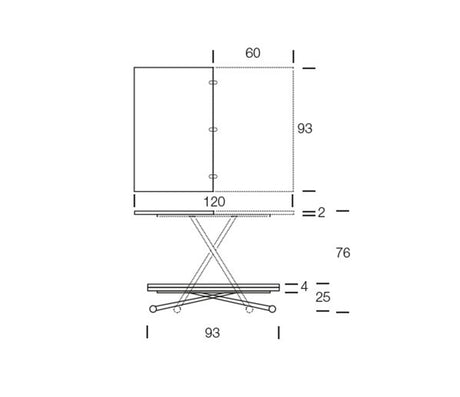 Table basse relevable extensible bois - Altacom - Souffle d'intérieur