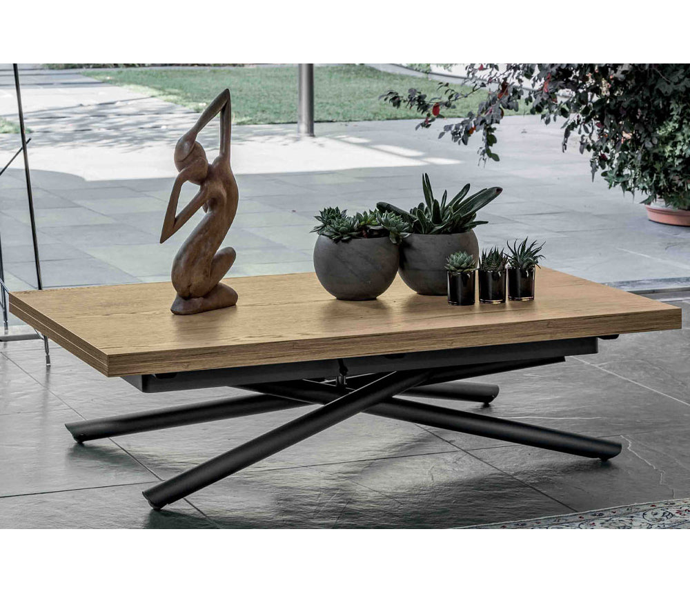 Table basse relevable extensible bois - Loty