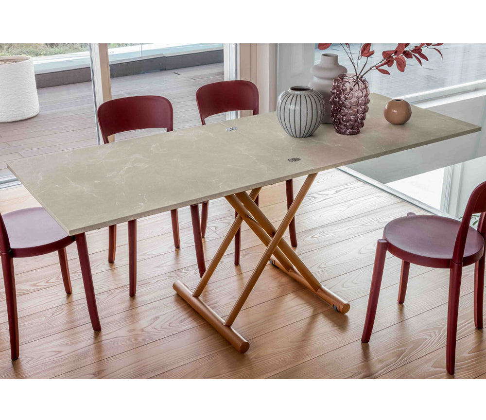 Table basse relevable extensible marbre - Altacom - Souffle d'intérieur