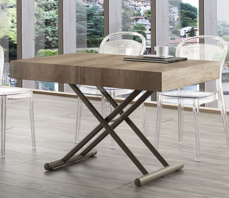 table basse relevable extensible bois naturel luxe - Souffle d'intérieur