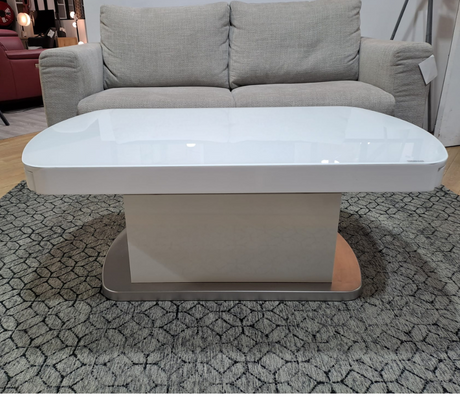 table basse relevable extensible blanc - Souffle d'intérieur