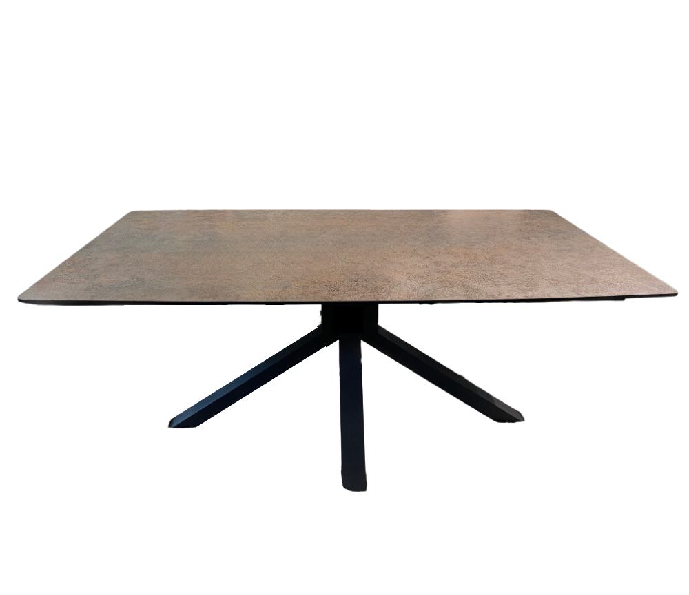 Table extensible céramique rouille 180cm (280cm ouverte) - Dexty