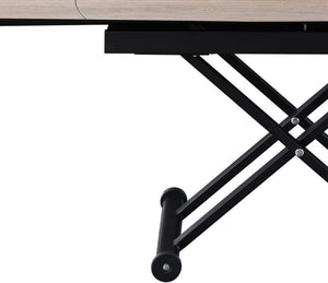 table basse relevable et extensible céramique bois - Souffle d'intérieur