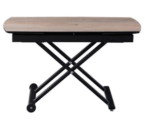 table basse relevable et extensible céramique bois - Souffle d'intérieur