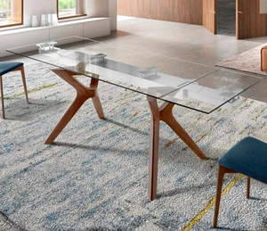 Table en verre extensible au design moderne - Souffle d'intérieur