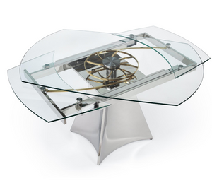 table extensible en verre 