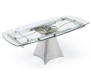 table extensible en verre 