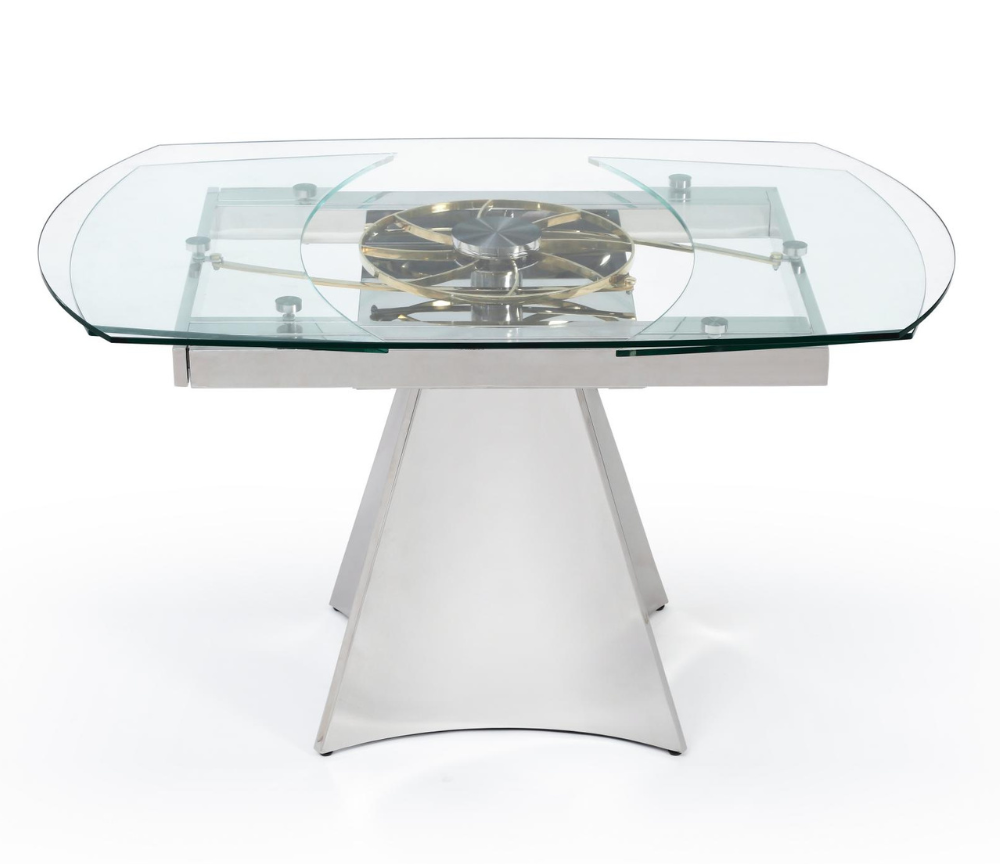 table extensible en verre 