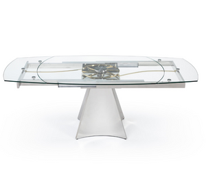 table extensible en verre 