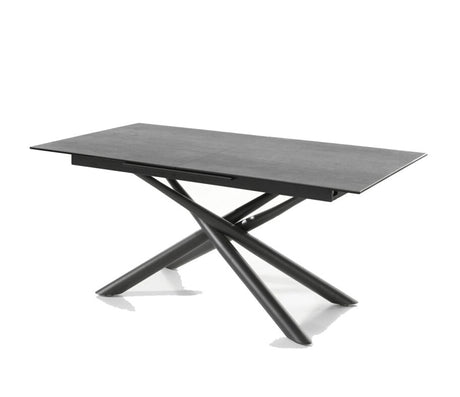 table ceramique extensible grise rectangulaire - Souffle d'intérieur