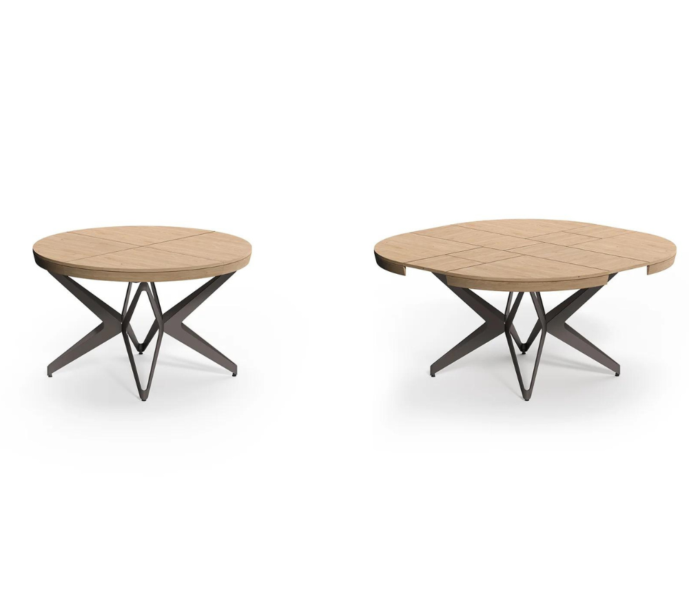 Table ronde extensible en bois transformable - Roundy