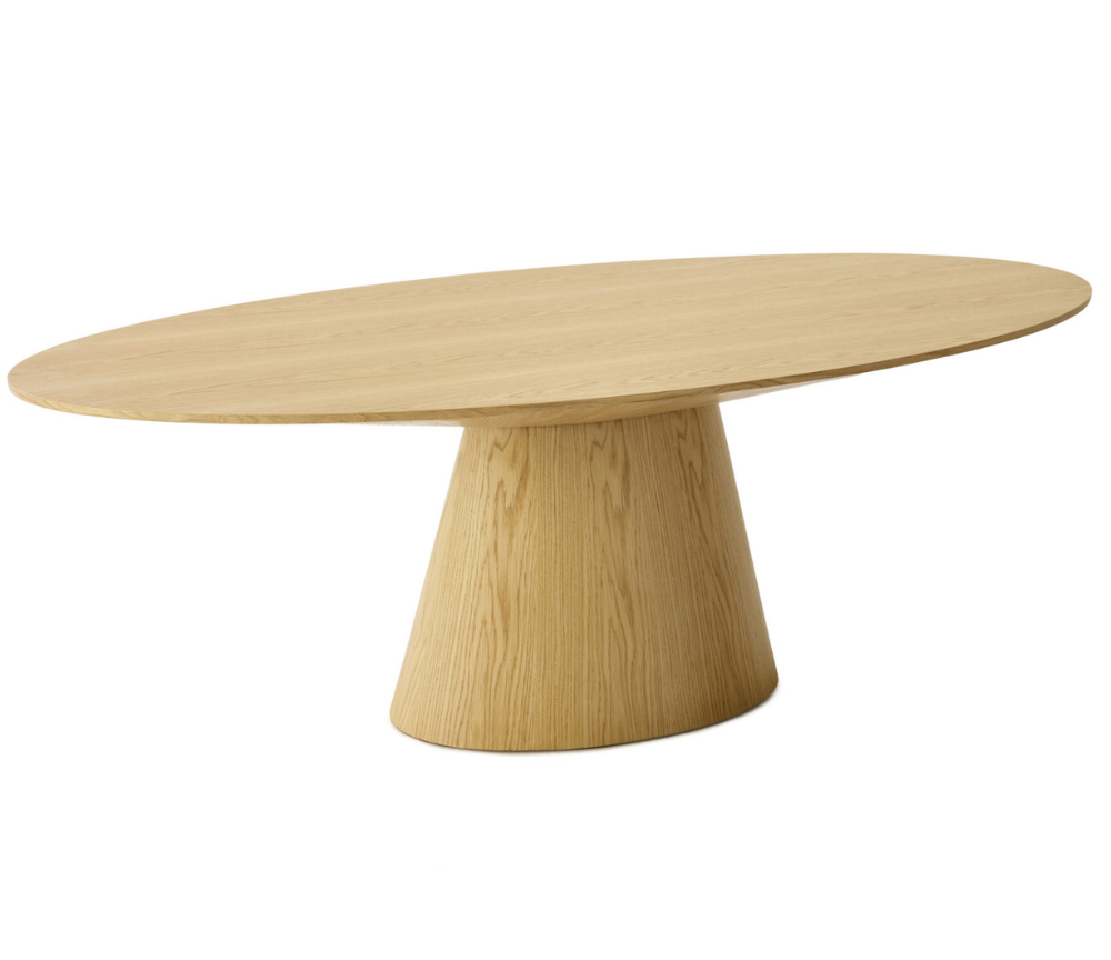 table ovale en bois de chêne de salle a manger - Souffle d'intérieur