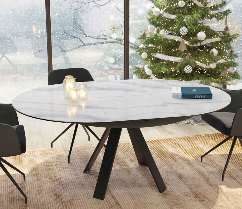 Table ronde extensible 130 ou 110cm - Chany