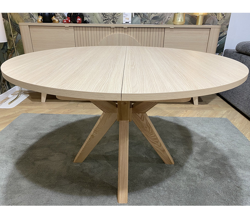 Table ronde extensible en bois - Souffle d'intérieur
