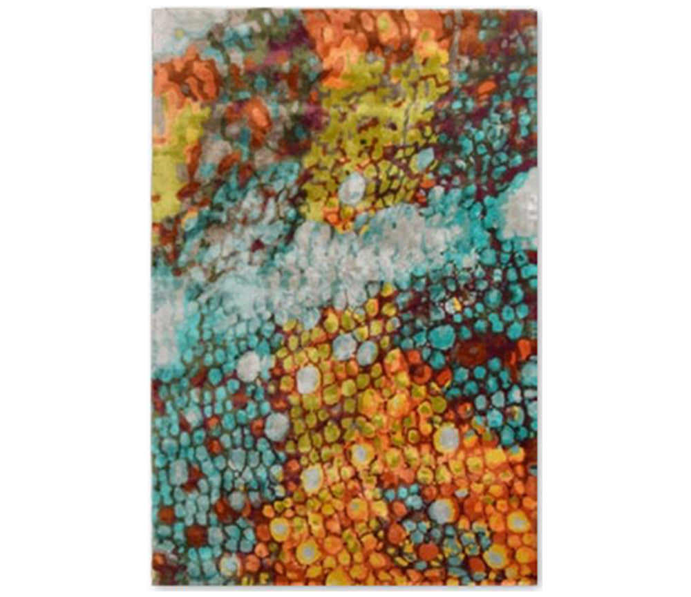 Tapis original salon multicolore vive - Chameleon