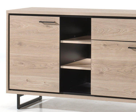 Buffet contemporain moderne en bois pieds métal design - Souffle d'intérieur