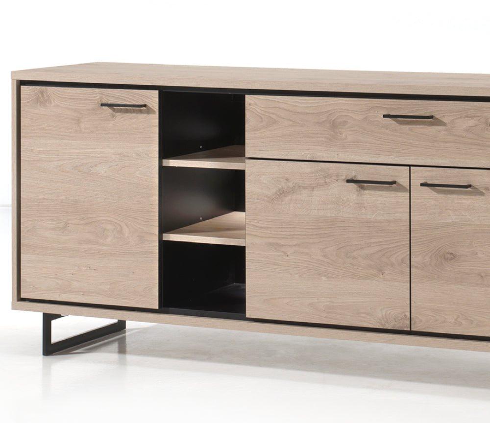 Buffet contemporain moderne en bois pieds métal design - Souffle d'intérieur