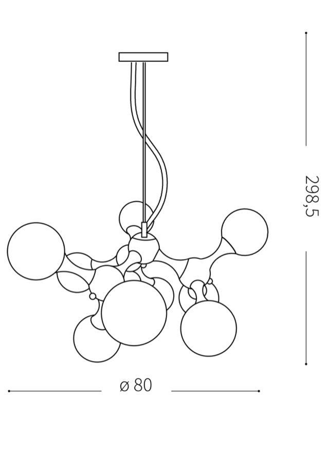 Suspension boule verre soufflé blanc et argenté design - Souffle d'intérieur