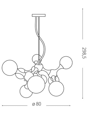 dessin dimensions suspension luminaire design
