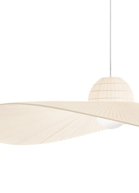 Suspension en tissu beige au design moderne - SOUFFLE D'intérieur