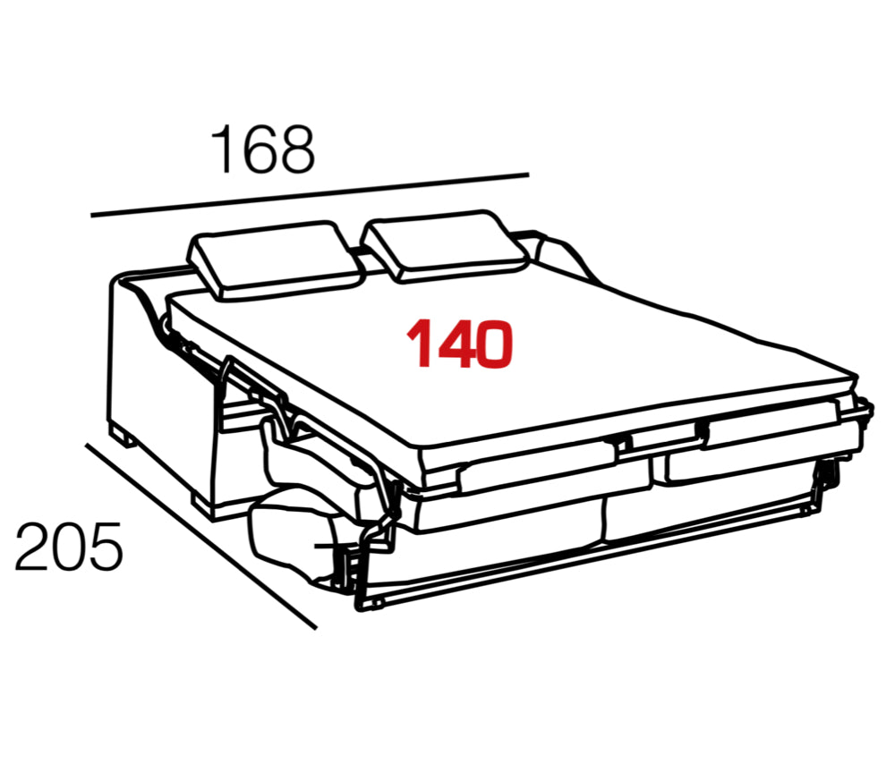 Canapé convertible lit rapido express avec matelas - Souffle d'intérieur