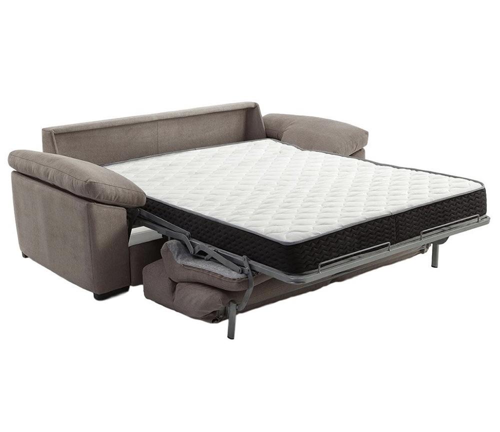 Canapé rapido lit convertible 140 tissu avec matelas 18cm en position ouverte - Souffle d'intérieur