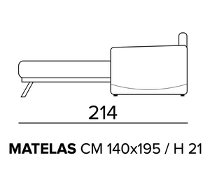 Canapé convertible 140 en tissu design rapido - Souffle d'intérieur