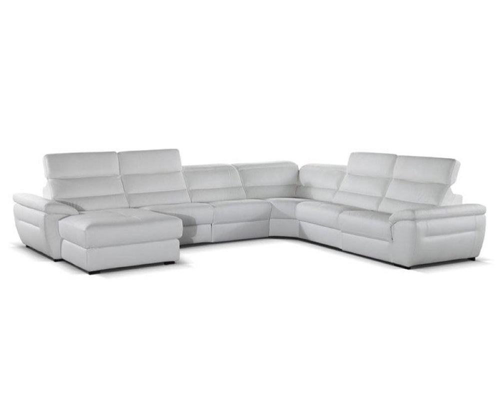 Canape d'angle relax en cuir panoramique 379x303cm - Judith