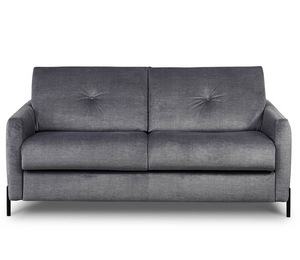 canapé convertible rapido vitarelax en tissu velours gris - Souffle d'intérieur