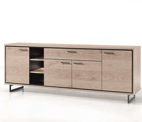 Buffet contemporain moderne en bois pieds métal design - Souffle d'intérieur