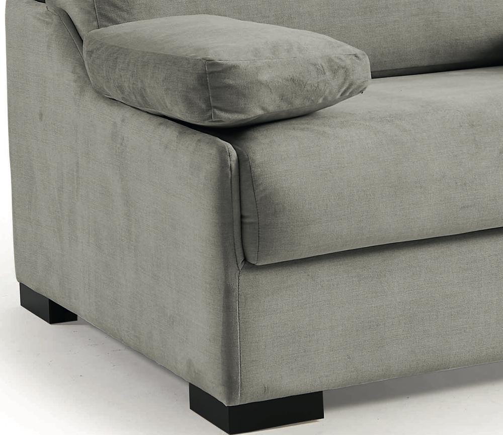 Fauteuil lit 1 place convertible rapido en tissu avec un zoom sur l'accoudoir  - Souffle d'intérieur