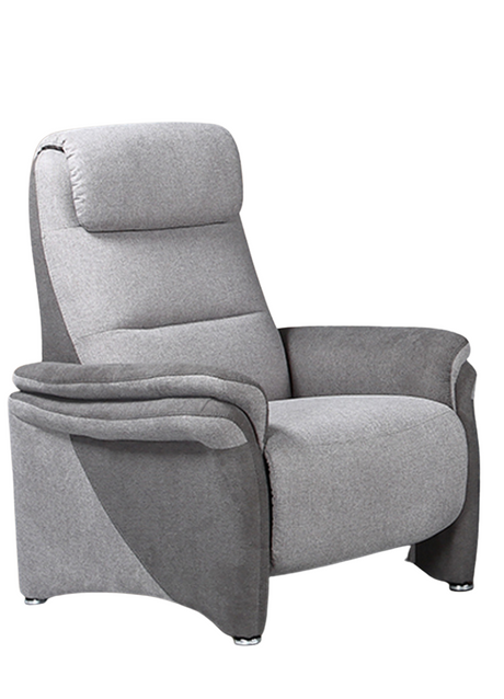 fauteuil relax moderne design tissu taupe électrique 1 moteur - Souffle d'intérieur