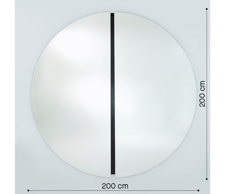 dimensions Grand miroir rond design - decknudt mirrors - Souffle d'intérieur