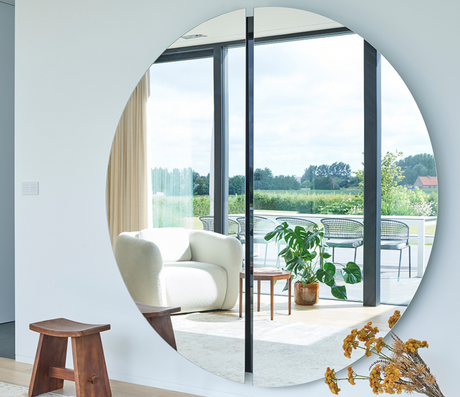 Grand miroir rond design - decknudt mirrors - Souffle d'intérieur