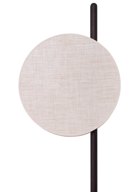 Lampadaire flamluce milano design bois noir et abat jour beige - Souffle d'intérieur