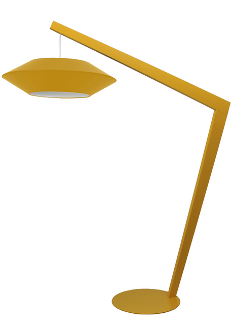 Lampadaire moderne jaune moutarde-flamluce-ovni-SOUFFLE D'intérieur