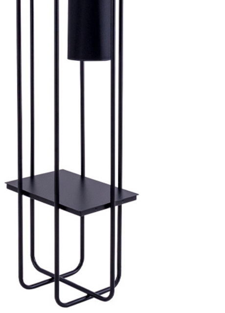 lampadaire en métal noir design de qualité - flamluce - Souffle d'intérieur