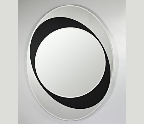 miroir ovale design sur fond blanc - Souffle d'intérieur